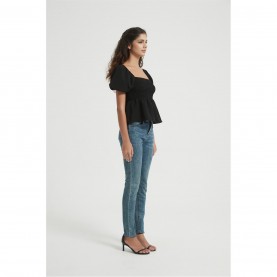 дамски,топове,дамски,облекла,размер,be,you,sleeve,peplum,top,black