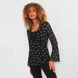 дамски,ризи,joe,browns,wide,cuff,detail,shirt,black