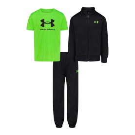 Комплект Under Armour 3Pc Brawler Set In54 - Black/Green комплект,дрехи,за,училище,разпродажба,under,armour,ученическо,облекло,детски,3/4,панталони,детски,екипи,under,armour,3pc,brawler,set,in54,black,green