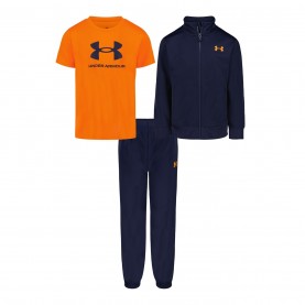 Комплект Under Armour 3Pc Brawler Set In54 - Navy/Orange комплект,дрехи,за,училище,разпродажба,under,armour,ученическо,облекло,детски,3/4,панталони,детски,екипи,under,armour,3pc,brawler,set,in54,navy,orange