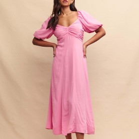рокля,дамски,поли,и,рокли,nobodys,child,peony,midaxi,dress,pink