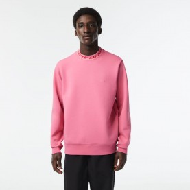 Блуза Lacoste Double Sided Logo Collar Sweatshirt - Pink блуза,мъжки,горнища,с,качулка,мъжки,ежедневни,облекла,lacoste,double,sided,logo,collar,sweatshirt,pink