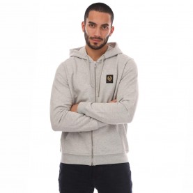 Суичър Belstaff Full-Zip Hoodie - Silver суичър,мъжки,горнища,с,качулка,мъжки,ежедневни,облекла,belstaff,full,zip,hoodie,silver