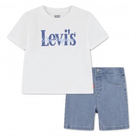 Levis Kids' Clothing Set - White W1T детски,3/4,панталони,levis,kids',clothing,set,white,w1t