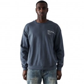 блуза,series,55,labach,front,back,logo,crewneck,sweatshirt,blue