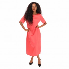 Рокля Boss Dibeca Dress - Pink рокля,дамски,поли,и,рокли,boss,dibeca,dress,pink