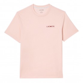 Тениска Lacoste Valentines Loungewear T-Shirt - Pink тениска,мъжки,тениски,lacoste,valentines,loungewear,t,shirt,pink