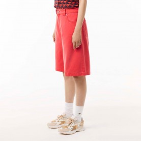 Къси панталони Lacoste Long Natural Dye Bermuda Shorts - Red къси,панталони,дамски,къси,панталони,lacoste,long,natural,dye,bermuda,shorts,red