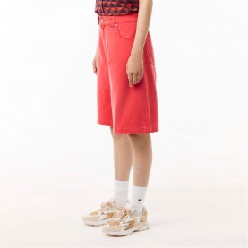 къси,панталони,дамски,къси,панталони,lacoste,long,natural,dye,bermuda,shorts,red