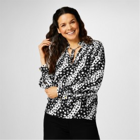 дамски,ризи,biba,biba,frill,neck,blouse,mono,spot