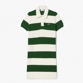 Рокля Lacoste French Made Polo Collar Dress - Cream рокля,lacoste,french,made,polo,collar,dress,cream
