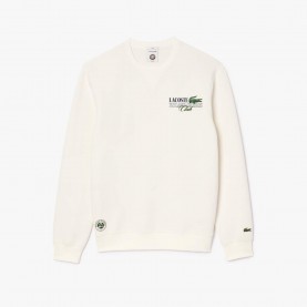 Блуза Lacoste Sportsuit Roland-Garros Edition Sweatshirt - Cream блуза,мъжки,горнища,с,качулка,мъжки,ежедневни,облекла,lacoste,sportsuit,roland,garros,edition,sweatshirt,cream