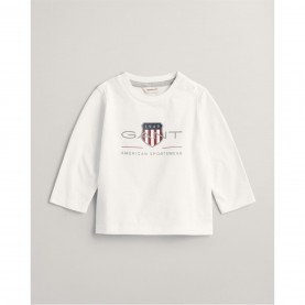 детска,тениска,детски,облекла,gant,big,logo,t,shirt,infants,white,110