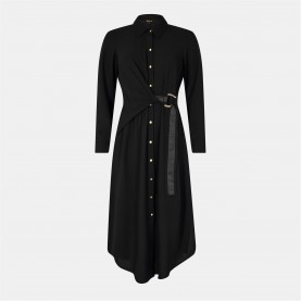 рокля,дамски,поли,и,рокли,biba,tie,shirt,dress,black