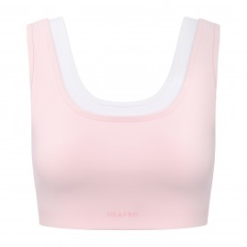 USA Pro USA Pro Mock Layer Bra womens - Light Pink дамско,лятно,бельо,дамско,бельо,спортни,сутиени,дамски,горнища,за,тренировка,спортни,сутиени,дамско,фитнес,облекло,всички,фитнес,облекла,дамски,облекла,за,