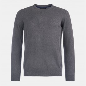 блуза,мъжки,пуловери,barbour,mens,crew,neck,sweater,charcoal