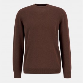 блуза,мъжки,пуловери,barbour,mens,crew,neck,sweater,umber,br38