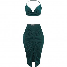 комплект,дамски,поли,и,рокли,honeyz,luxe,set,ld99,green