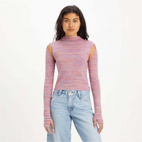 Пуловер Levis Women's Jupiter Cable Knit Jumper - Pink пуловер,дамски,плетени,дрехи,levis,women's,jupiter,cable,knit,jumper,pink