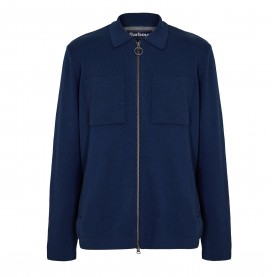 Barbour Mens Croscombe Knit Modern Heritage Cardigan - Navy Marl barbour,men,s,croscombe,knit,modern,heritage,cardigan,navy,marl