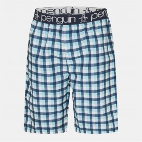 къси,панталони,мъжки,пижами,original,penguin,men's,woven,pyjama,shorts,blue