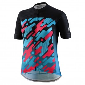 дамска,блуза,с,къс,ръкав,bicycle,line,women,s,arya,short,sleeve,cycling,jersey,black,turquoise