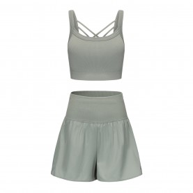 дамски,комплект,разпродажба,slazenger,дамски,тениски,дамски,топове,slazenger,bra,shorts,set,womens,green,milieu