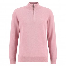 Barbour Mens Half-Zip Jumper - Pink PI51 barbour,mens,half,zip,jumper,pink,pi51