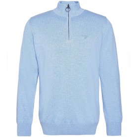 Barbour Mens Half-Zip Jumper - Drk Chmbry BL14 barbour,mens,half,zip,jumper,drk,chmbry,bl14