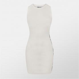 Рокля DKNY Women's Logo Mini Bodycon Dress - IVORY/BLACK рокля,дамски,поли,и,рокли,dkny,women's,logo,mini,bodycon,dress,ivory,black