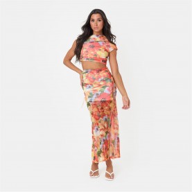 пола,i,saw,it,first,floral,mesh,skirt,multi