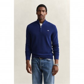 Gant Gant Textrd Half Zip Sn62 - Navy 432 мъжки,пуловери,gant,gant,textrd,half,zip,sn62,navy,432