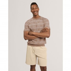 тениска,мъжки,блузи,с,яка,мъжки,потници,ted,baker,ted,ss,jacquard,tee,sn64,taupe