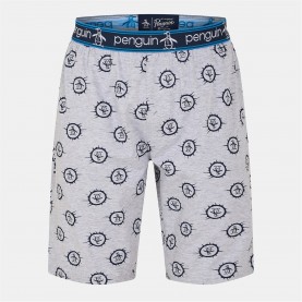 къси,панталони,мъжки,пижами,original,penguin,men's,pete,stamp,all,over,print,pyjama,shorts,grey