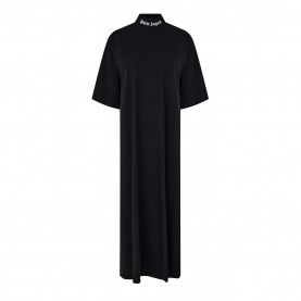 тениска,дамски,поли,и,рокли,palm,angels,logo,t,shirt,dress,black,white