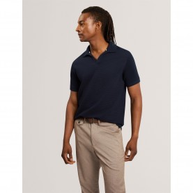 Ted Baker Ted SS Waffle Polo Sn64 - Navy мъжки,блузи,с,яка,мъжки,тениски,мъжки,потници,ted,baker,ted,ss,waffle,polo,sn64,navy