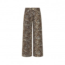 Biba Leopard Wide Le Ld64 - Leopard Print дамски,дънки,biba,leopard,wide,le,ld64,leopard,print