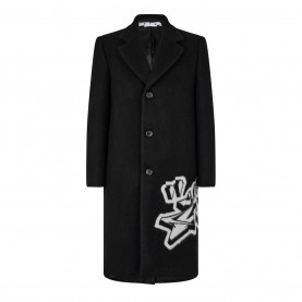 мъжки,якета,off,white,single,breasted,skate,coat,black,white