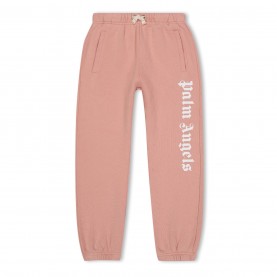 детски,анцуг,детски,облекла,palm,angels,logo,jogging,bottoms,infants,pink,white