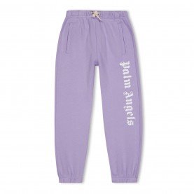 детски,анцуг,детски,облекла,palm,angels,logo,jogging,bottoms,infants,lilac,white