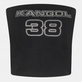 дамски,топове,kangol,women's,soft,fabric,bandeau,top,black