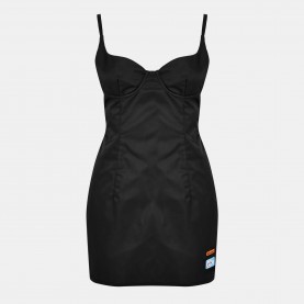 Дамска рокля Heron Preston Womens Nylon Corset Dress - Black дамска,рокля,heron,preston,women,s,nylon,corset,dress,black