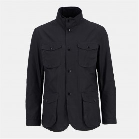 яке,облекла,на,разпродажба,мъжки,якета,barbour,men's,ogston,waxed,cotton,quilted,relaxed,fit,wax,jacket,black,bk11