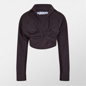 къса,блуза,дамски,ризи,off,white,twist,front,crop,top,dark,grey