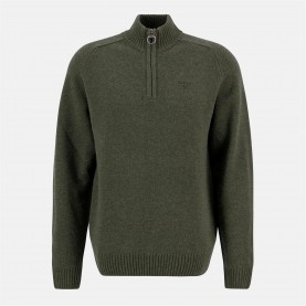 пуловер,мъжки,пуловери,мъжки,тениски,barbour,grangetown,half,zip,jumper,mid,olive,ol54