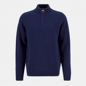 пуловер,мъжки,пуловери,мъжки,тениски,barbour,grangetown,half,zip,jumper,navy,ny91