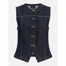 дамски,потник,jjxx,women,s,denim,sleeveless,shirt,dark,blue,denim