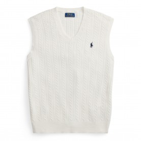 мъжки,пуловери,polo,ralph,lauren,mens,cable,pony,vest,deckwash,white