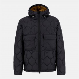яке,облекла,на,разпродажба,мъжки,якета,barbour,men's,re,engineered,hooded,spey,long,sleeve,quilted,jacket,black,bk11