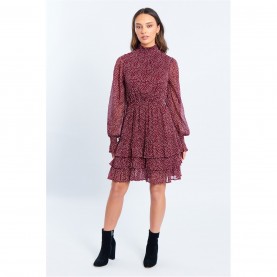 дамски,поли,и,рокли,дамски,облекла,размер,be,you,tiered,drs,ld52,spot,print